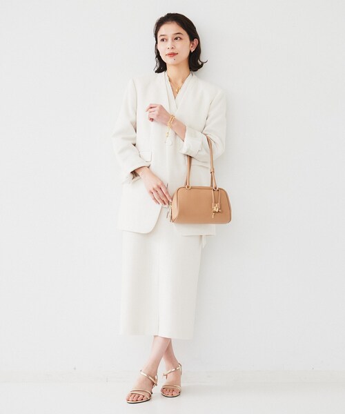 UNTITLED（アンタイトル）の「◆【CHRISTIAN VILLA】PEGGY（ペギー）チャーム付ボストンバッグ（ボストンバッグ・レディース・キャメル/ブラック/アイボリー・00）」の19枚目の写真