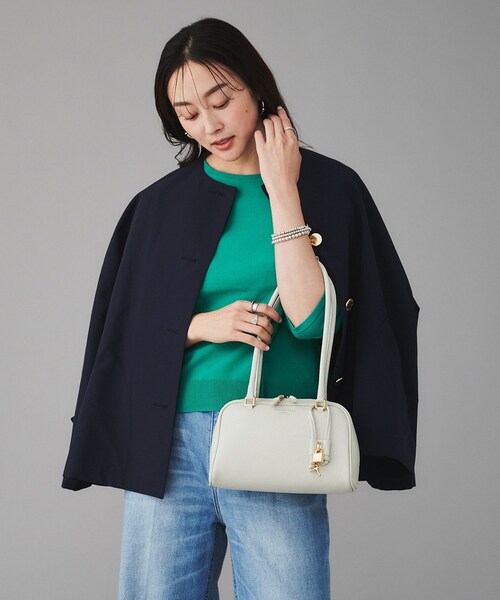 UNTITLED（アンタイトル）の「◆【CHRISTIAN VILLA】PEGGY（ペギー）チャーム付ボストンバッグ（ボストンバッグ・レディース・キャメル/ブラック/アイボリー・00）」の17枚目の写真