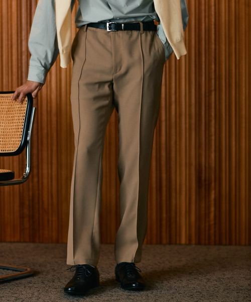 セール】「N TROUSERS PREMIUM」強撚ピケストレッチパンツ
