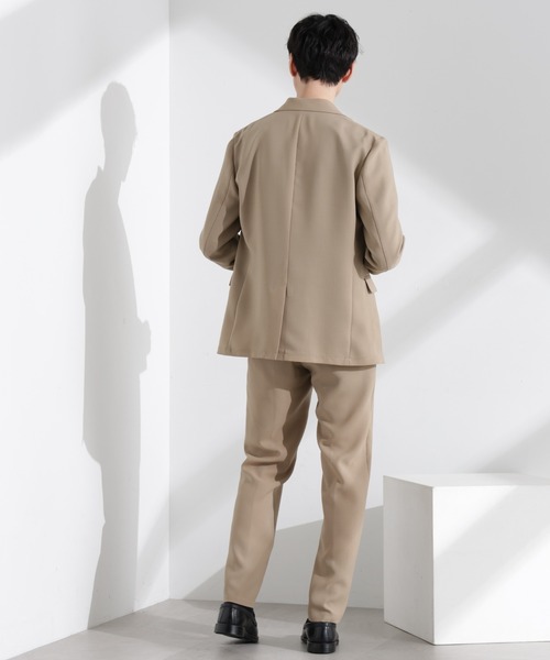 NANO universe（ナノユニバース）の「「N TROUSERS PREMIUM」強撚ピケストレッチパンツ(セットアップ可)（スラックス・メンズ・ベージュ/ネイビー・S/M/L）」の9枚目の写真