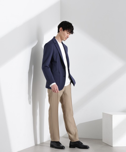 NANO universe（ナノユニバース）の「「N TROUSERS PREMIUM」強撚ピケストレッチパンツ(セットアップ可)（スラックス・メンズ・ベージュ/ネイビー・S/M/L）」の5枚目の写真