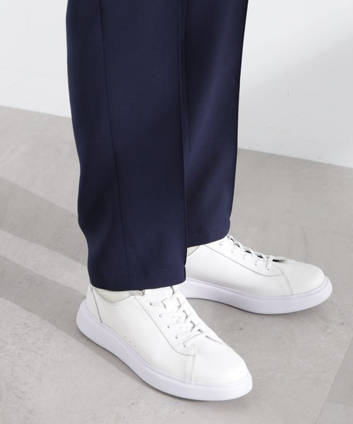 NANO universe（ナノユニバース）の「「N TROUSERS PREMIUM」強撚ピケストレッチパンツ(セットアップ可)（スラックス・メンズ・ベージュ/ネイビー・S/M/L）」の22枚目の写真