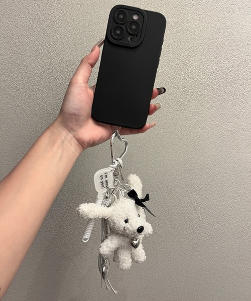 ALTROSE(アルトローズ)の「ハート カラビナ付き ボア ドッグ マルチチャーム 犬 ぬいキーホルダー ぬいぐるみチャーム バッグチャーム(チャーム・レディース・ブラック/ホワイト/ブラウン/ピンク・FREE)」の14枚目の写真