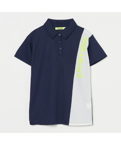 VIVA HEART(ビバハート)の「【VIVA HEART/GOLF】サイドラインカノコ半袖ポロ(ポロシャツ・レディース・レッド/オフホワイト/ネイビー・38/40/42)」の15枚目の写真