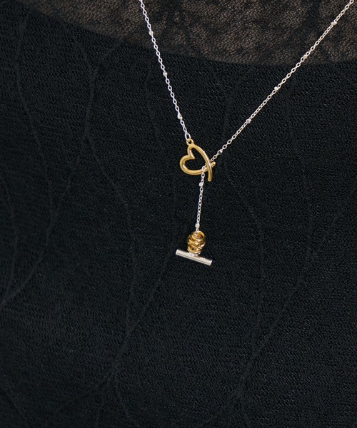 Paradise Picnic（パラダイスピクニック）の「LAPUIS(ラピュイ)　LinecoiHert　ハートモチーフネックレス（ネックレス・レディース・シルバー・FREE）」の20枚目の写真