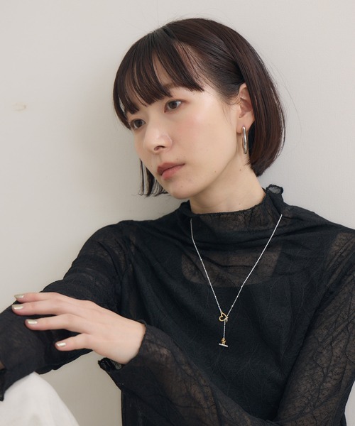 Paradise Picnic（パラダイスピクニック）の「LAPUIS(ラピュイ)　LinecoiHert　ハートモチーフネックレス（ネックレス・レディース・シルバー・FREE）」の18枚目の写真