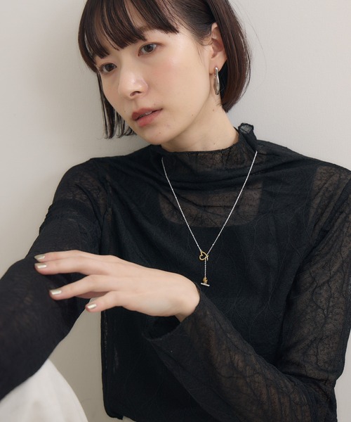 Paradise Picnic（パラダイスピクニック）の「LAPUIS(ラピュイ)　LinecoiHert　ハートモチーフネックレス（ネックレス・レディース・シルバー・FREE）」の17枚目の写真