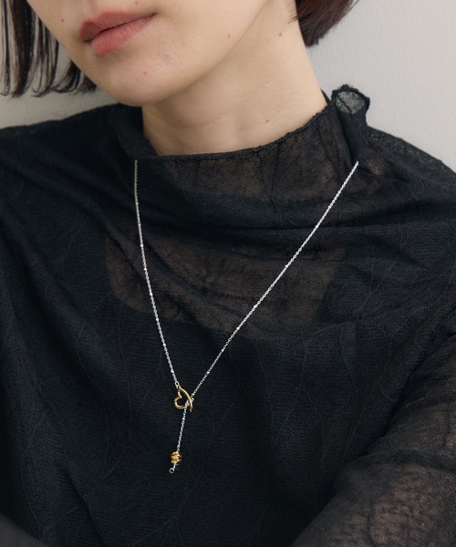 Paradise Picnic（パラダイスピクニック）の「LAPUIS(ラピュイ)　LinecoiHert　ハートモチーフネックレス（ネックレス・レディース・シルバー・FREE）」の16枚目の写真