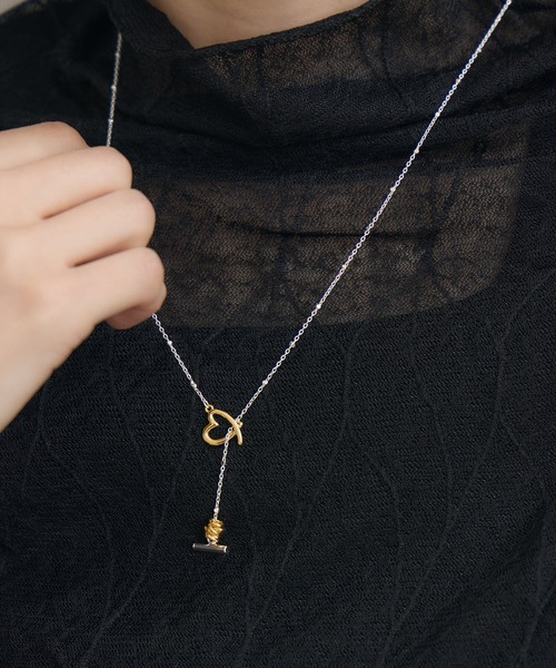 Paradise Picnic（パラダイスピクニック）の「LAPUIS(ラピュイ)　LinecoiHert　ハートモチーフネックレス（ネックレス・レディース・シルバー・FREE）」の13枚目の写真