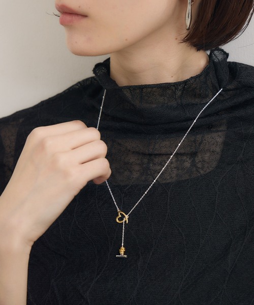 Paradise Picnic（パラダイスピクニック）の「LAPUIS(ラピュイ)　LinecoiHert　ハートモチーフネックレス（ネックレス・レディース・シルバー・FREE）」の12枚目の写真