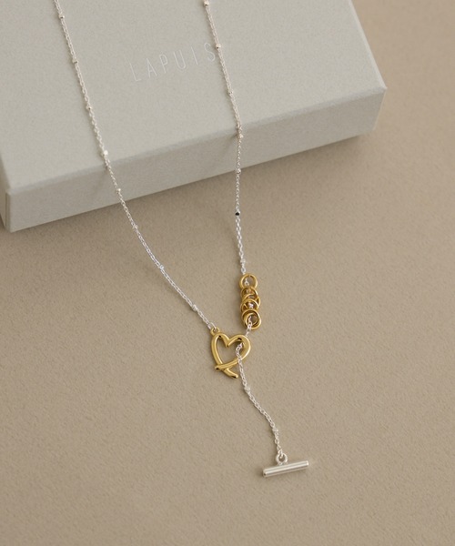 Paradise Picnic（パラダイスピクニック）の「LAPUIS(ラピュイ)　LinecoiHert　ハートモチーフネックレス（ネックレス・レディース・シルバー・FREE）」の10枚目の写真