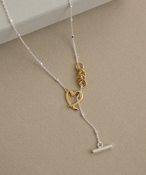 Paradise Picnic（パラダイスピクニック）の「LAPUIS(ラピュイ)　LinecoiHert　ハートモチーフネックレス（ネックレス・レディース・シルバー・FREE）」の9枚目の写真
