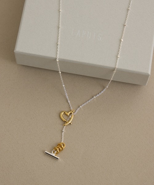 Paradise Picnic（パラダイスピクニック）の「LAPUIS(ラピュイ)　LinecoiHert　ハートモチーフネックレス（ネックレス・レディース・シルバー・FREE）」の7枚目の写真
