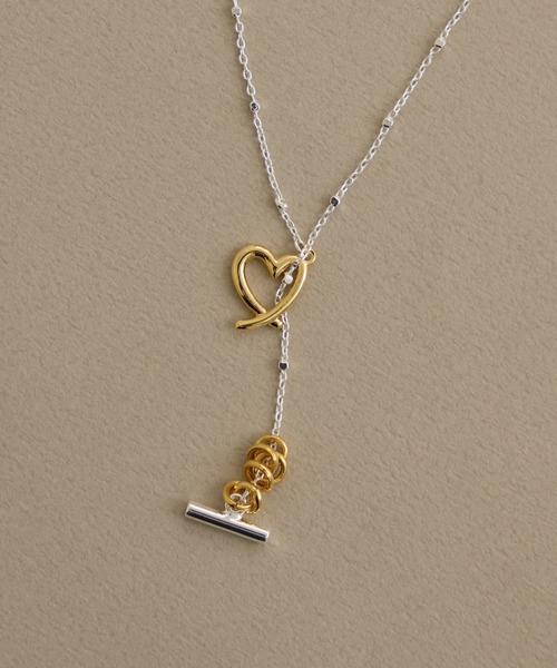 Paradise Picnic（パラダイスピクニック）の「LAPUIS(ラピュイ)　LinecoiHert　ハートモチーフネックレス（ネックレス・レディース・シルバー・FREE）」の5枚目の写真