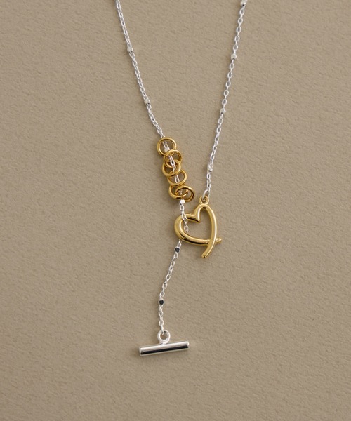 Paradise Picnic（パラダイスピクニック）の「LAPUIS(ラピュイ)　LinecoiHert　ハートモチーフネックレス（ネックレス・レディース・シルバー・FREE）」の2枚目の写真