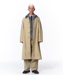 Jieda（ジエダ）の「LEATHER COLLAR FADE OVER COAT（ステンカラーコート）」