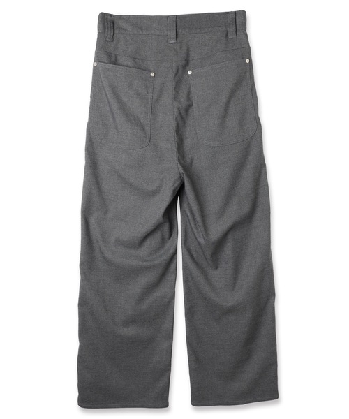Jieda(ジエダ)の「TWO TUCK SLACKS(スラックス・メンズ・ブラック/グレー・1/2)」の4枚目の写真