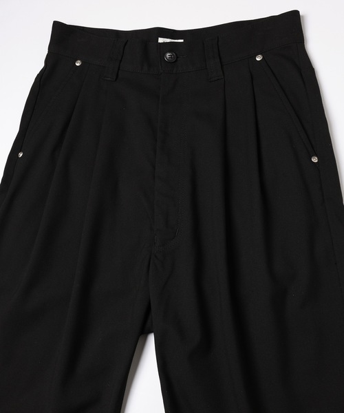 Jieda(ジエダ)の「TWO TUCK SLACKS(スラックス・メンズ・ブラック/グレー・1/2)」の10枚目の写真