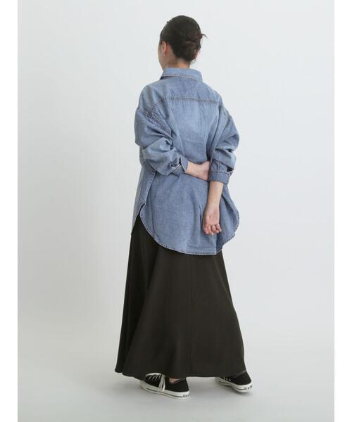 sm2rhythm（サマンサモスモスリズム）の「【セレモニーアイテム】ジョーゼットスカート(セットアップ可)（スカート・レディース・キナリ/ブラック/チャコールグレー・L/M）」の5枚目の写真