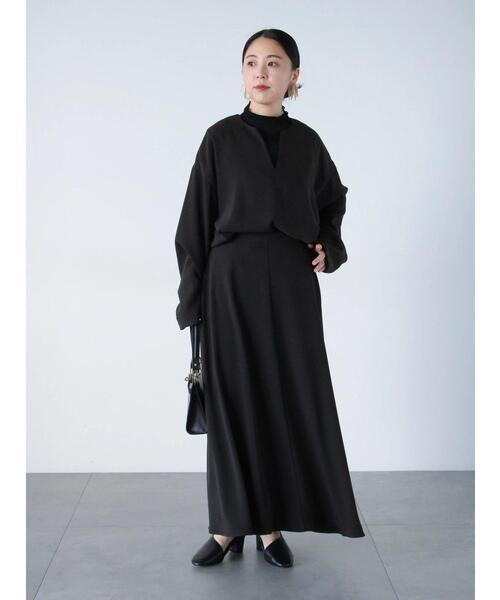 sm2rhythm（サマンサモスモスリズム）の「【セレモニーアイテム】ジョーゼットスカート(セットアップ可)（スカート・レディース・キナリ/ブラック/チャコールグレー・L/M）」の11枚目の写真