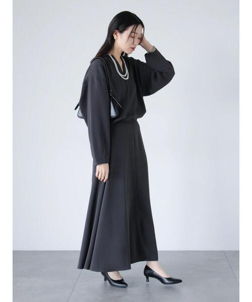 sm2rhythm（サマンサモスモスリズム）の「【セレモニーアイテム】ジョーゼットスカート(セットアップ可)（スカート・レディース・キナリ/ブラック/チャコールグレー・L/M）」の21枚目の写真