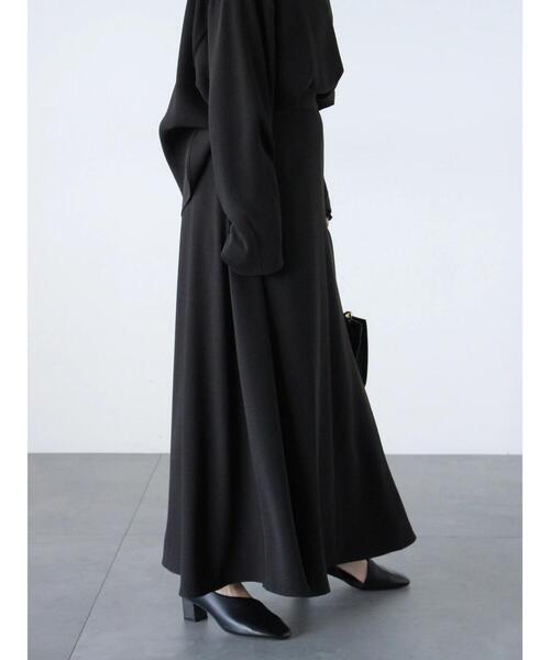 sm2rhythm（サマンサモスモスリズム）の「【セレモニーアイテム】ジョーゼットスカート(セットアップ可)（スカート・レディース・キナリ/ブラック/チャコールグレー・L/M）」の2枚目の写真