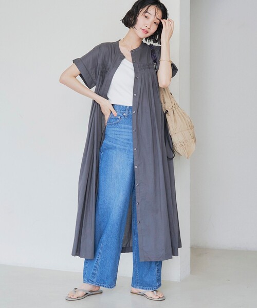 セール】MARKET（マーケット）タック前開きワンピース