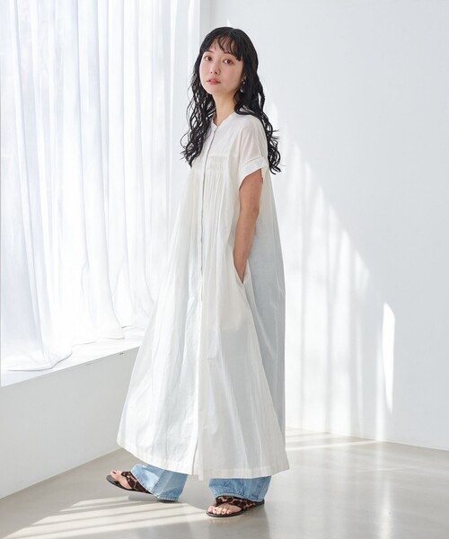 セール】MARKET（マーケット）タック前開きワンピース（ワンピース