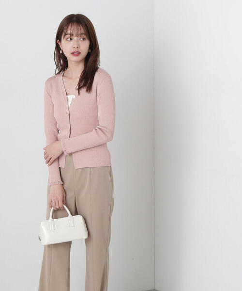 PROPORTION BODY DRESSING（プロポーションボディドレッシング）の「リブＶネックカーデ / 1215174402（カーディガン/ボレロ・レディース・ピンク/ダークグレー/ブルー・FREE）」の18枚目の写真