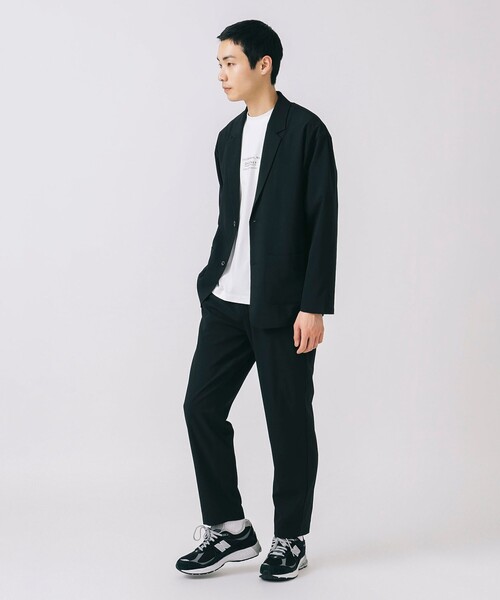 BEAMS HEART(ビームスハート)の「ポリエステルドビー ジャケット&パンツ (セットアップ)(セットアップ・メンズ・ブラック/ネイビー・SMALL/MEDIUM/LARGE/X-LARGE)」の13枚目の写真