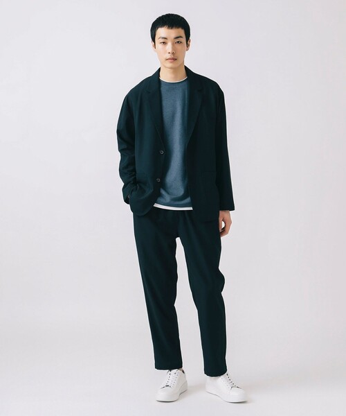 BEAMS HEART(ビームスハート)の「ポリエステルドビー ジャケット&パンツ (セットアップ)(セットアップ・メンズ・ブラック/ネイビー・SMALL/MEDIUM/LARGE/X-LARGE)」の20枚目の写真