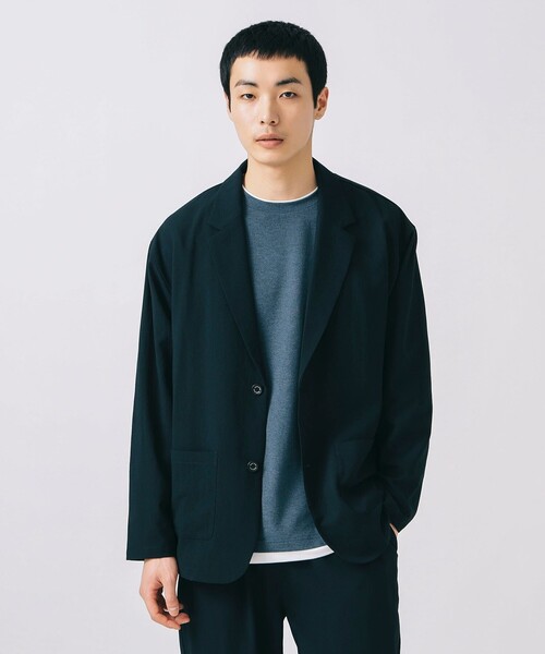 BEAMS HEART(ビームスハート)の「ポリエステルドビー ジャケット&パンツ (セットアップ)(セットアップ・メンズ・ブラック/ネイビー・SMALL/MEDIUM/LARGE/X-LARGE)」の22枚目の写真