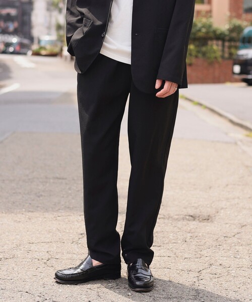 BEAMS HEART(ビームスハート)の「ポリエステルドビー ジャケット&パンツ (セットアップ)(セットアップ・メンズ・ブラック/ネイビー・SMALL/MEDIUM/LARGE/X-LARGE)」の3枚目の写真