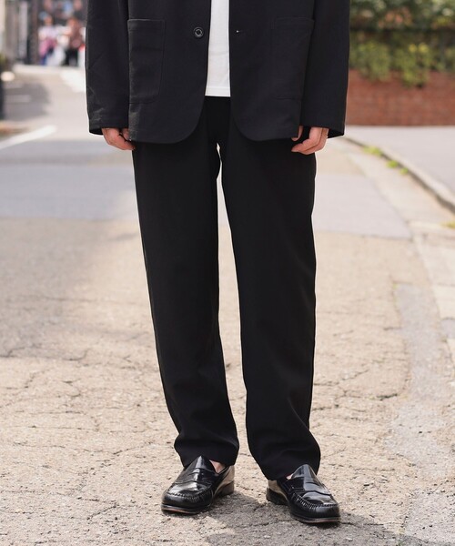 BEAMS HEART(ビームスハート)の「ポリエステルドビー ジャケット&パンツ (セットアップ)(セットアップ・メンズ・ブラック/ネイビー・SMALL/MEDIUM/LARGE/X-LARGE)」の5枚目の写真