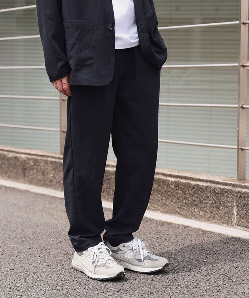 BEAMS HEART(ビームスハート)の「ポリエステルドビー ジャケット&パンツ (セットアップ)(セットアップ・メンズ・ブラック/ネイビー・SMALL/MEDIUM/LARGE/X-LARGE)」の10枚目の写真