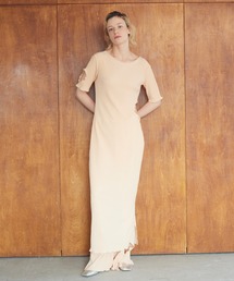 cut off pleats long one-piece
