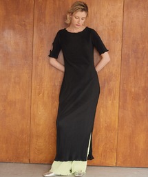 cut off pleats long one-piece