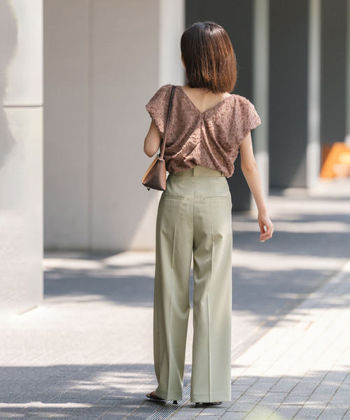 Noble(ノーブル)の「《追加》【洗える】エステルツイルストレッチスラックスパンツ 6(スラックス・レディース・ライトグリーン/ベージュ/ブラック・34/36/38/40)」の19枚目の写真