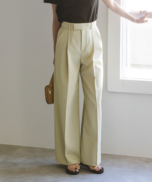 Noble(ノーブル)の「《追加》【洗える】エステルツイルストレッチスラックスパンツ 6(スラックス・レディース・ライトグリーン/ベージュ/ブラック・34/36/38/40)」の20枚目の写真