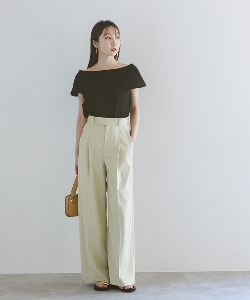 Noble(ノーブル)の「《追加》【洗える】エステルツイルストレッチスラックスパンツ 6(スラックス・レディース・ライトグリーン/ベージュ/ブラック・34/36/38/40)」の22枚目の写真