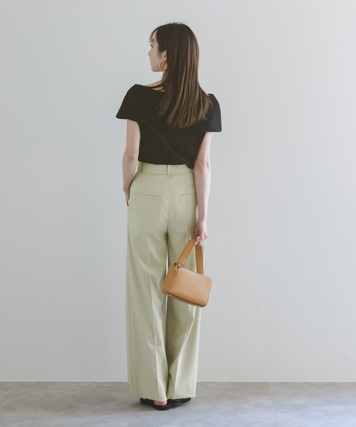 Noble(ノーブル)の「《追加》【洗える】エステルツイルストレッチスラックスパンツ 6(スラックス・レディース・ライトグリーン/ベージュ/ブラック・34/36/38/40)」の11枚目の写真
