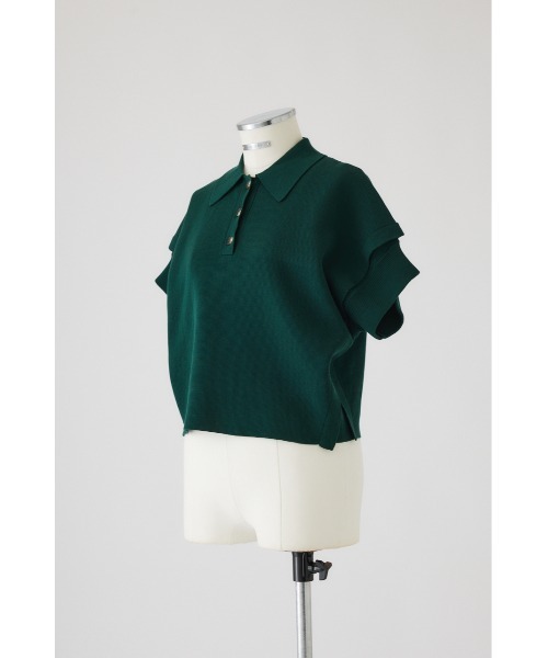 新品　タグ付き　RIM.ARK stylish polo knit RIM.ARK（リムアーク）の「Stylish polo knit スタイリッシュ