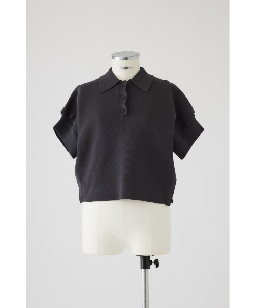 RIM.ARK（リムアーク）の「Stylish polo knit スタイリッシュポロ