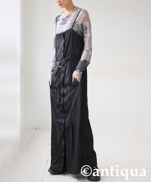 antiqua(アンティカ)の「ニュアンス柄シアートップス(Tシャツ/カットソー・レディース・マルチ/ブルー・ONESIZE)」の14枚目の写真
