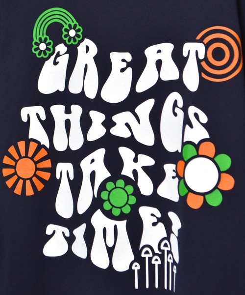 spiritoso(スピリトーゾ)の「【spiritoso】レトロヒッピービッグシルエットTシャツ(Tシャツ/カットソー・レディース・ネイビー/ブラック/ホワイト・MEDIUM/LARGE)」の15枚目の写真