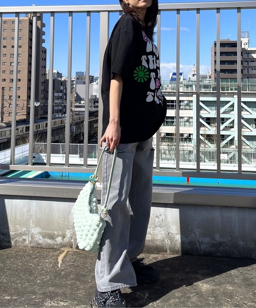spiritoso(スピリトーゾ)の「【spiritoso】レトロヒッピービッグシルエットTシャツ(Tシャツ/カットソー・レディース・ネイビー/ブラック/ホワイト・MEDIUM/LARGE)」の7枚目の写真