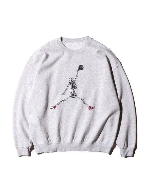 THRIFTY LOOK(スリフティールック)の「THRIFTY LOOK / スリフティールック JUMP SKULL CREW SWEAT(スウェット・メンズ・ホワイト/ブラック/アッシュグレー/レッド・SMALL/MEDIUM/LARGE/X-LARGE)」の3枚目の写真