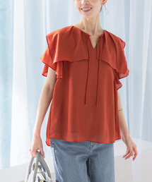 URBAN RESEARCH ROSSO / アーバンリサーチ ロッソ フリルブラウス URBAN RESEARCH ROSSO WOMEN｜アーバンリサーチ ロッソのシャツ