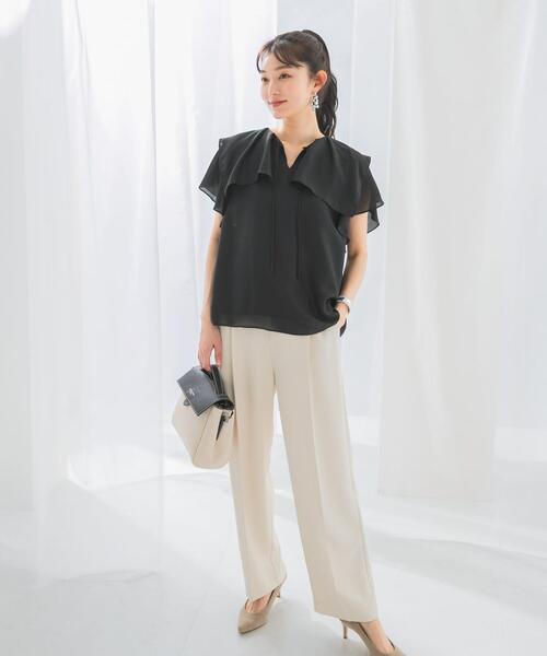 アーバンリサーチ ROSSO イージーケアフリルブラウス URBAN RESEARCH ROSSO｜イージーケアフリルブラウス | Rakuten Fashion