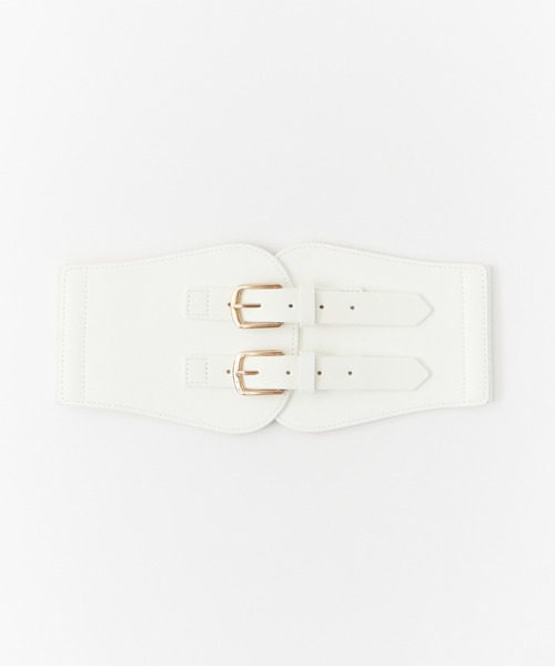 ROOPTOKYO(ループトウキョウ)の「フェイクレザー ベルトデザイン コルセット(ベルト・レディース・キャメル/ホワイト/ブラック・FREE)」の4枚目の写真